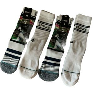 (4) Stance Classic Pique Reggie Jackson Crew Socks